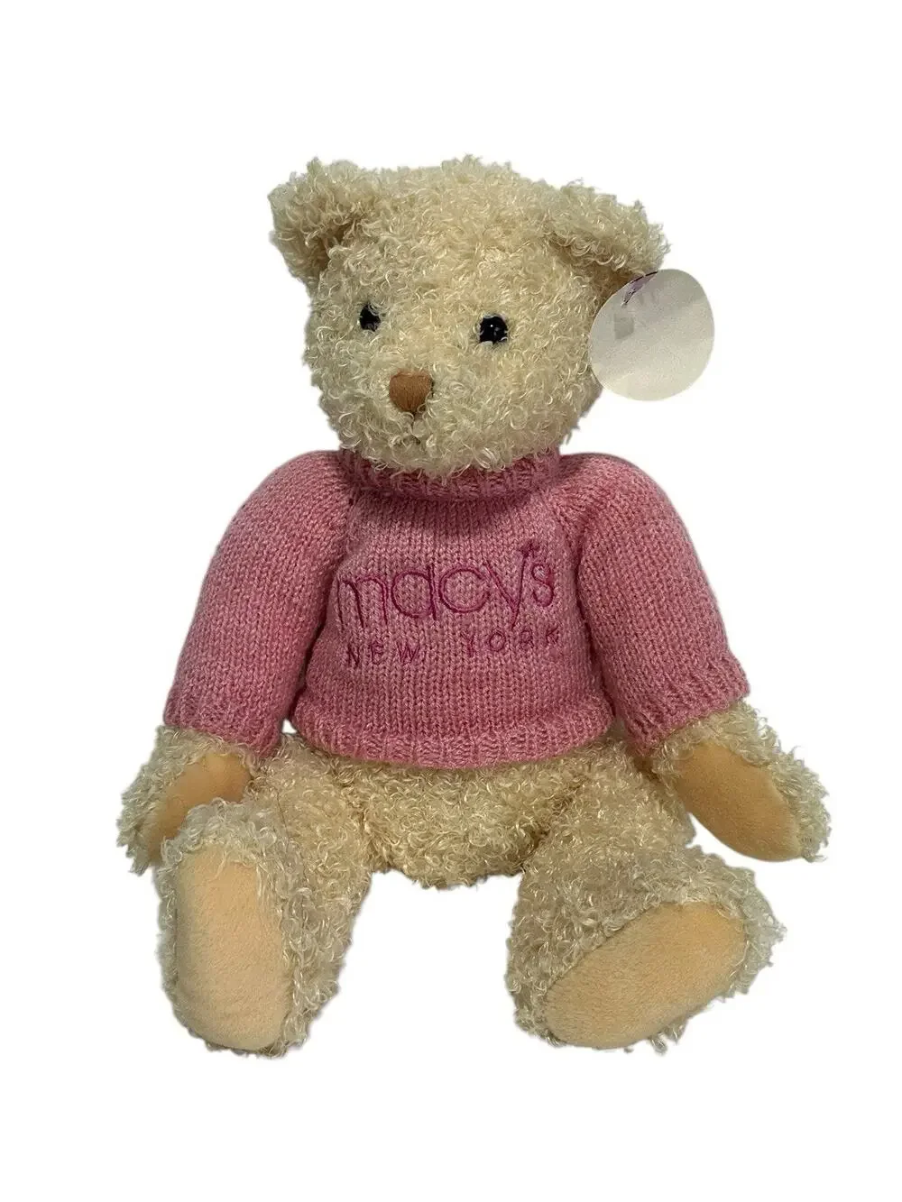 Macy's New York 100 Years Herald Square 2004 Gund Plush Teddy Bear Pink Sweater